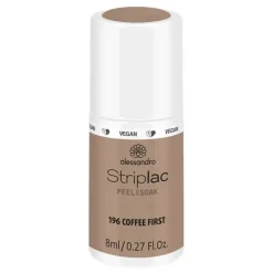 Alessandro Gel Nagellak|Striplac Peel Or Soak 196 Coffee first