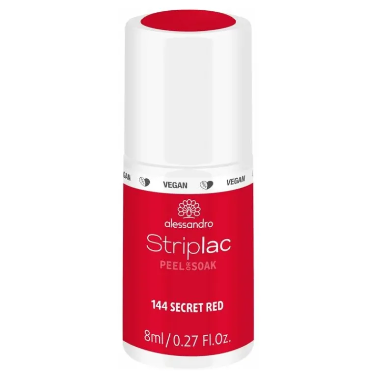 Alessandro Gel Nagellak|Striplac Peel Or Soak 144 Secret Red