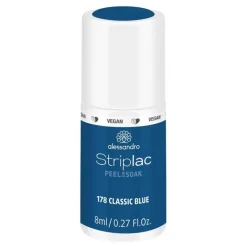 Alessandro Gel Nagellak|Striplac Peel Or Soak 178 Classic blue