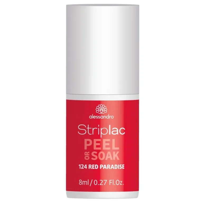 Alessandro Gel Nagellak|Striplac Peel Or Soak 124 Red Paradise