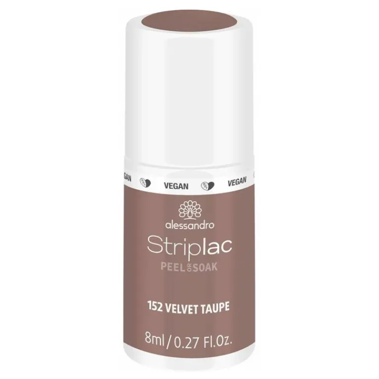 Alessandro Gel Nagellak|Striplac Peel Or Soak 152 Velvet Taupe