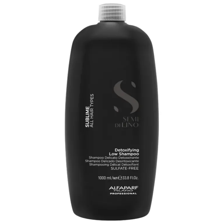 Alfaparf Milano Shampoo|Semi Di Lino Sublime Detoxifying Low Shampoo