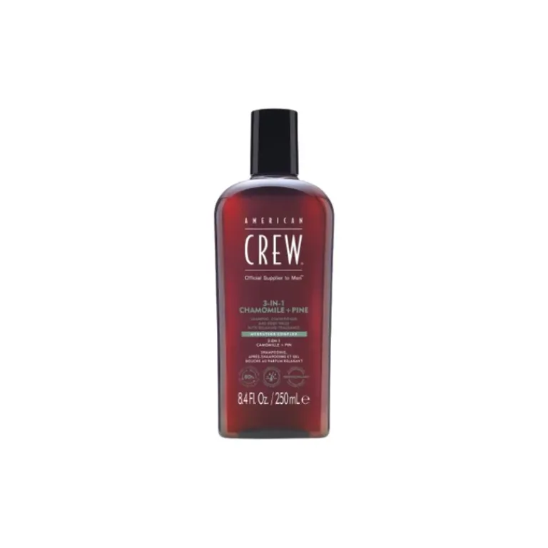 American Crew Heren Haarverzorging|3 in 1 Chamomille + Pine