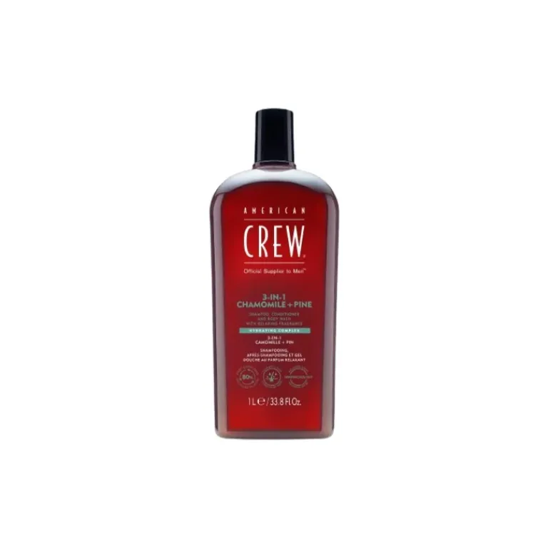 American Crew Heren Haarverzorging|3 in 1 Chamomille + Pine