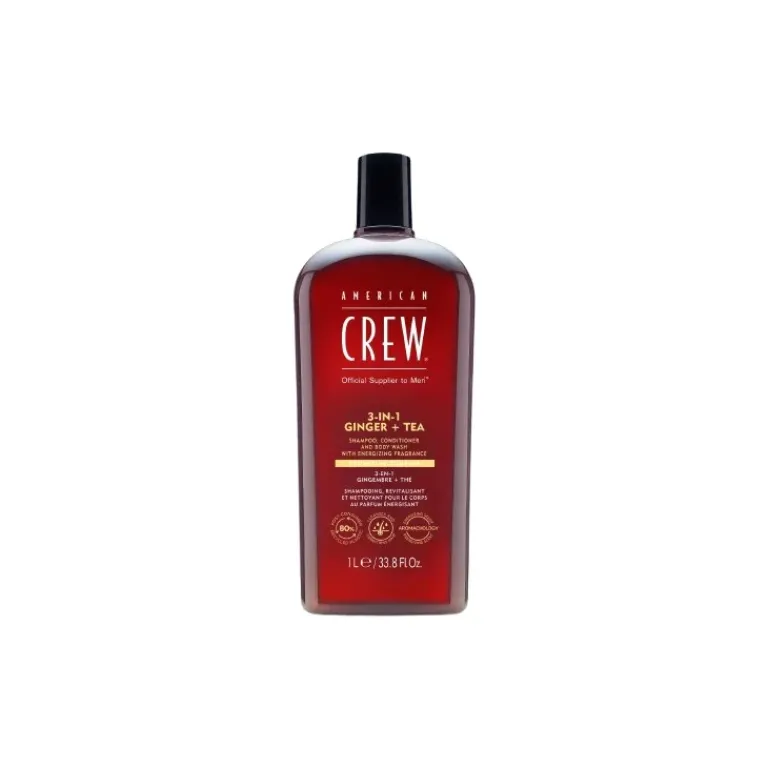 American Crew Heren Haarverzorging|3 in 1 Gember + Tea