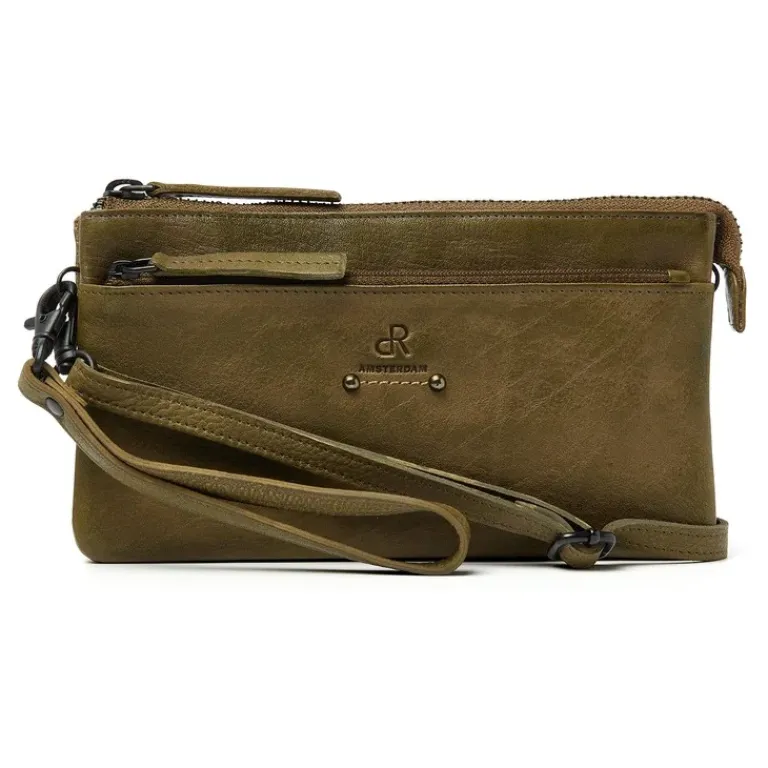 dR Amsterdam Clutch|Clutch Olive