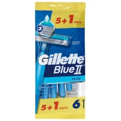 Gillette Baard- En Scheerproducten|Blue II Plus 6 stuks
