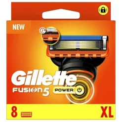 Gillette Baard- En Scheerproducten|Fusion 5 Power Scheermesjes 8 stuks