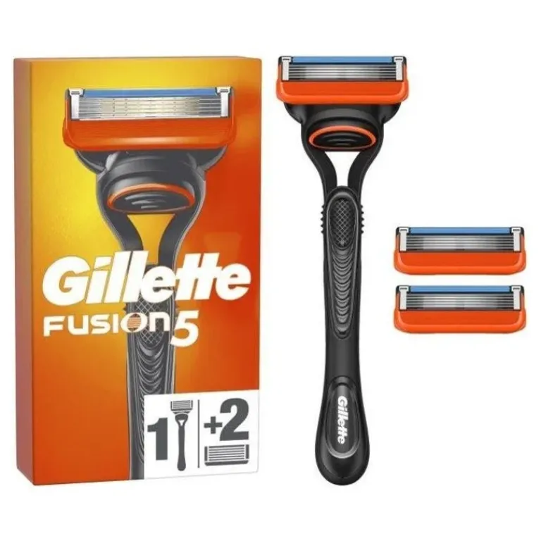 Gillette Baard- En Scheerproducten|Fusion 5 Razor 1 scheermes + 2 scheermesjes
