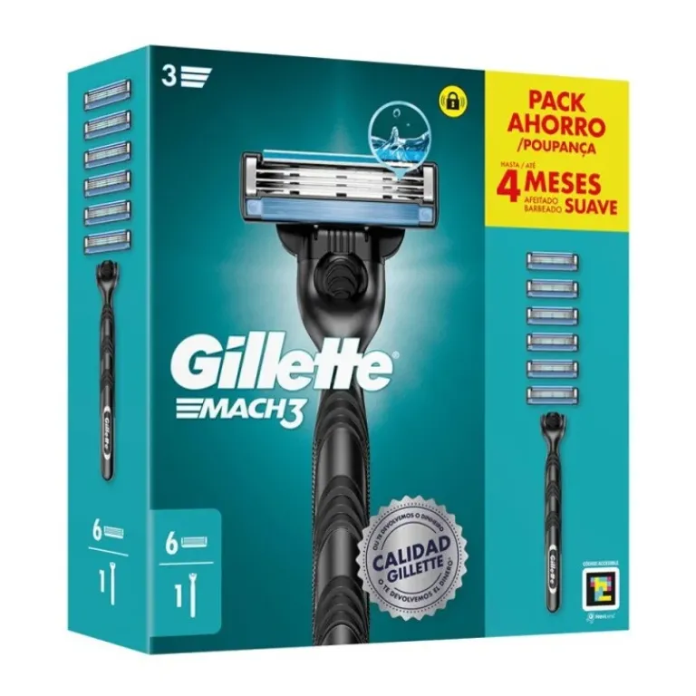 Gillette Baard- En Scheerproducten|Mach 3 Pack scheermes