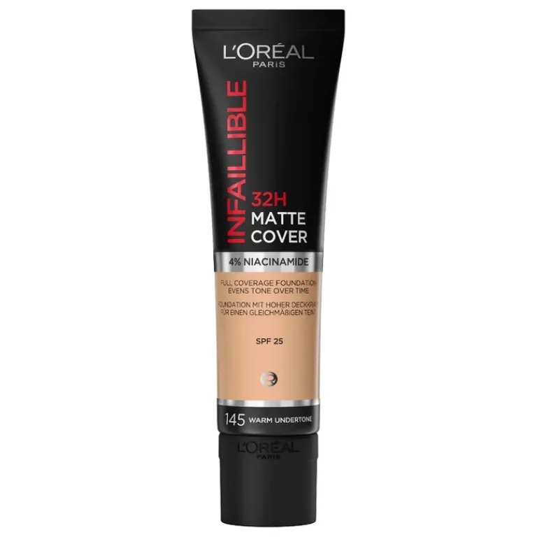 L'Oréal Foundation|32H Infaillible Matte Cover Foundation 145 Warm