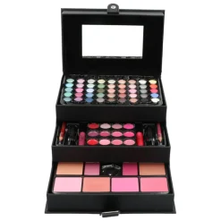 Zmile Cosmetics Make-Up Koffers|Make-up Koffer Zwart 81-delig 45 x Oogschaduw