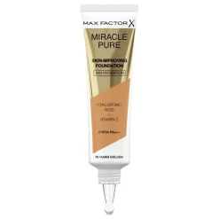 Max Factor Foundation|Miracle Pure Skin Improving Foundation 76 Warm Golden