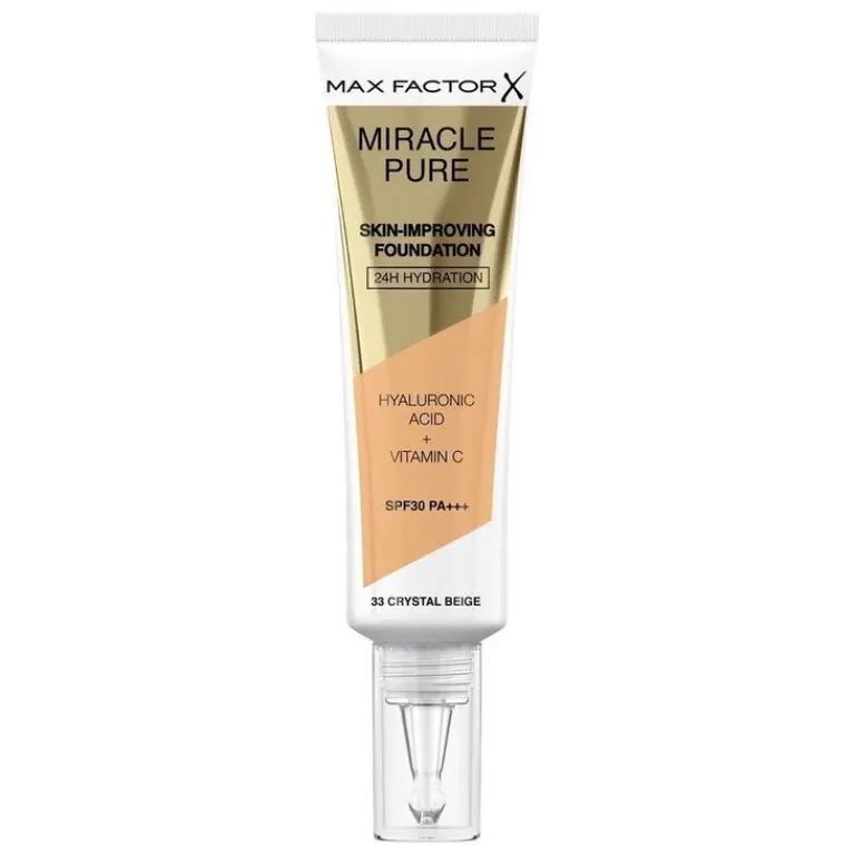 Max Factor Foundation|Miracle Pure Skin Improving Foundation 76 Warm Golden