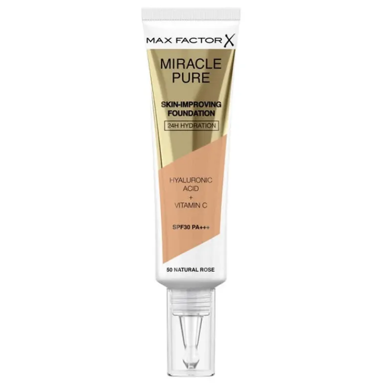 Max Factor Foundation|Miracle Pure Skin Improving Foundation 76 Warm Golden