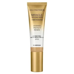 Max Factor Foundation|Miracle Second Skin Hybrid Foundation 08 Medium Tan
