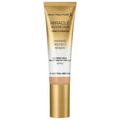 Max Factor Foundation|Miracle Second Skin Hybrid Foundation 08 Medium Tan