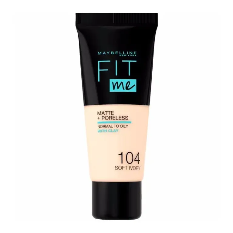 Maybelline Foundation|Fit Me! Matte+ Poreless Liquid Foundation 110 porcelain