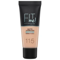 Maybelline Foundation|Fit Me! Matte+ Poreless Liquid Foundation 110 porcelain