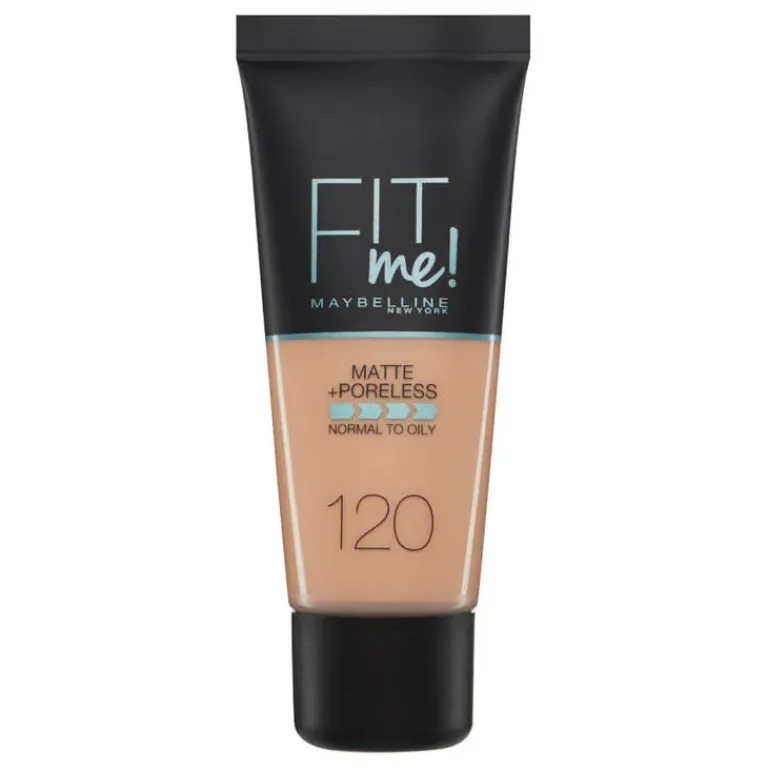 Maybelline Foundation|Fit Me! Matte+ Poreless Liquid Foundation 110 porcelain