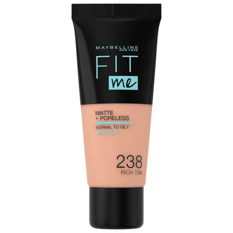 Maybelline Foundation|Fit Me! Matte+ Poreless Liquid Foundation 110 porcelain