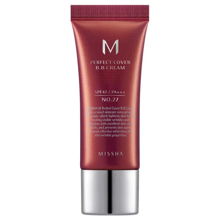 Missha Dagcrème|M Perfect Cover BB Cream SPF 42PA+++ 27 Honey Beige