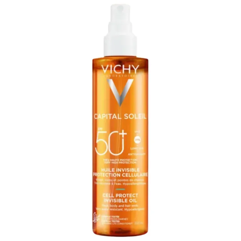 Vichy Zonbescherming|Capital Soleil Cel Protect Invisible Oil SPF 50+