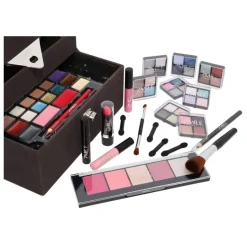 Zmile Cosmetics Make-Up Koffers|Make-up Koffer Velvety Dark Grey Limited Edition 32 x Oogschaduw